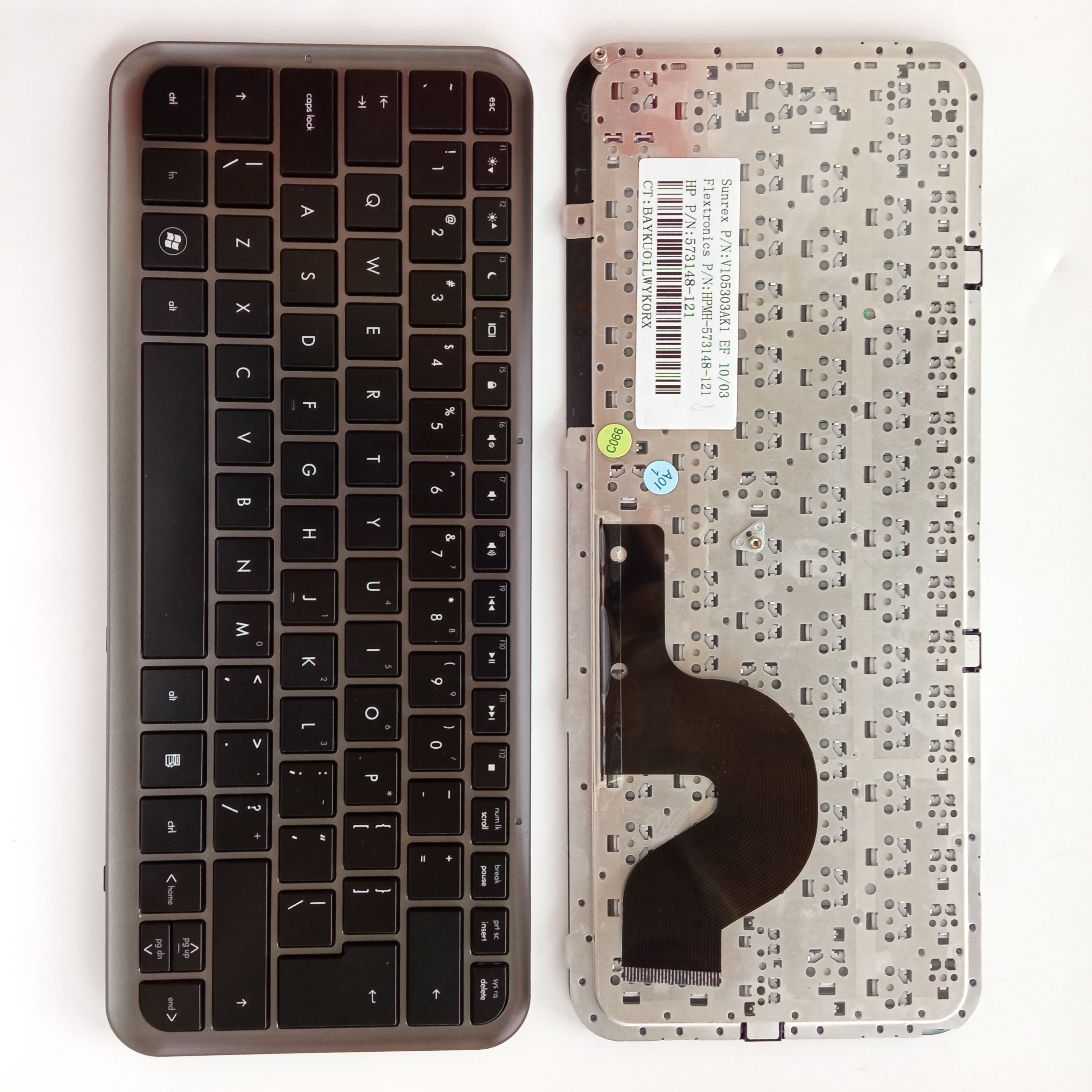 Picture of New Replacement Laptop Keyboard For HP DM3-1000 SILVER FRAME BLACK (OEM) UI Layout